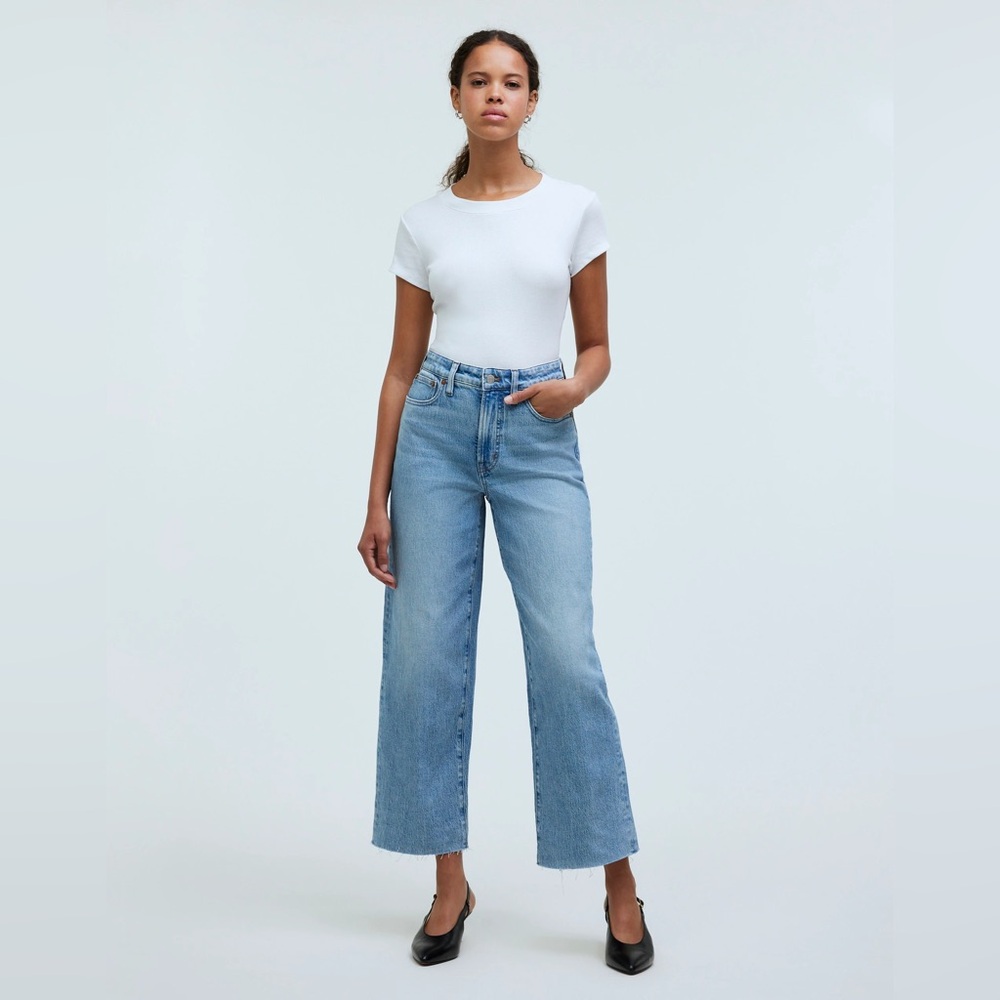 -new- MADEWELL Curvy Wide Leg Crop Jeans